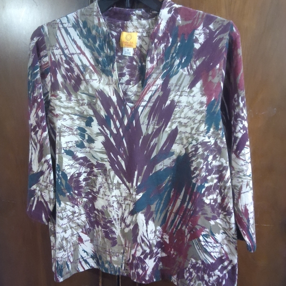 Ruby Rd. Multicolor Abstract Blouse - Picture 2 of 6